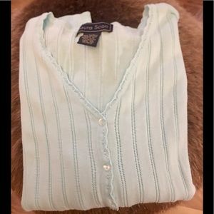 LIGHT TURQUOISE CARDIGAN